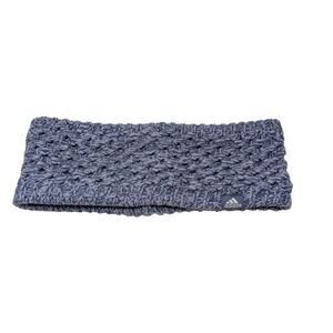 Adidas Women's Crestline Knit Headband Fleece‎ Lined Ear Warmer Blue Winter Ski
